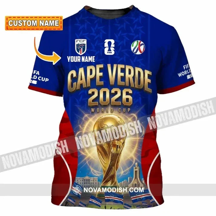Unisex Shirt - Custom Cape Verde World Cup 2026 3D Shirt L770 Unisex
