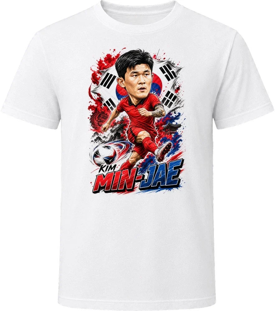 Kim Min-jae South Korea Soccer Caricature 2026 World Cup T Shirt Unisex