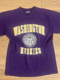 VTG 90s Washington Huskies T Shirt Mens M Purple NCAA Big Cotton USA Made Tee Unisex
