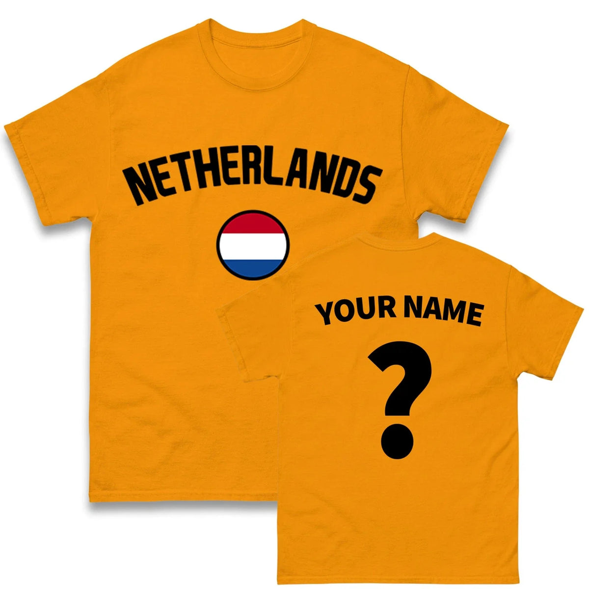 Netherland football T Shirt,Personalised Netherland Tee,Custom Name & Number Top Unisex