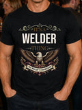 Welder Eagle Family Name Men's T-Shirt Heritage Gift S-5XL