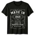 Made In 1969 Mens T Shirt 57th Birthday Gift Vintage fifty-seven Year Old Unisex