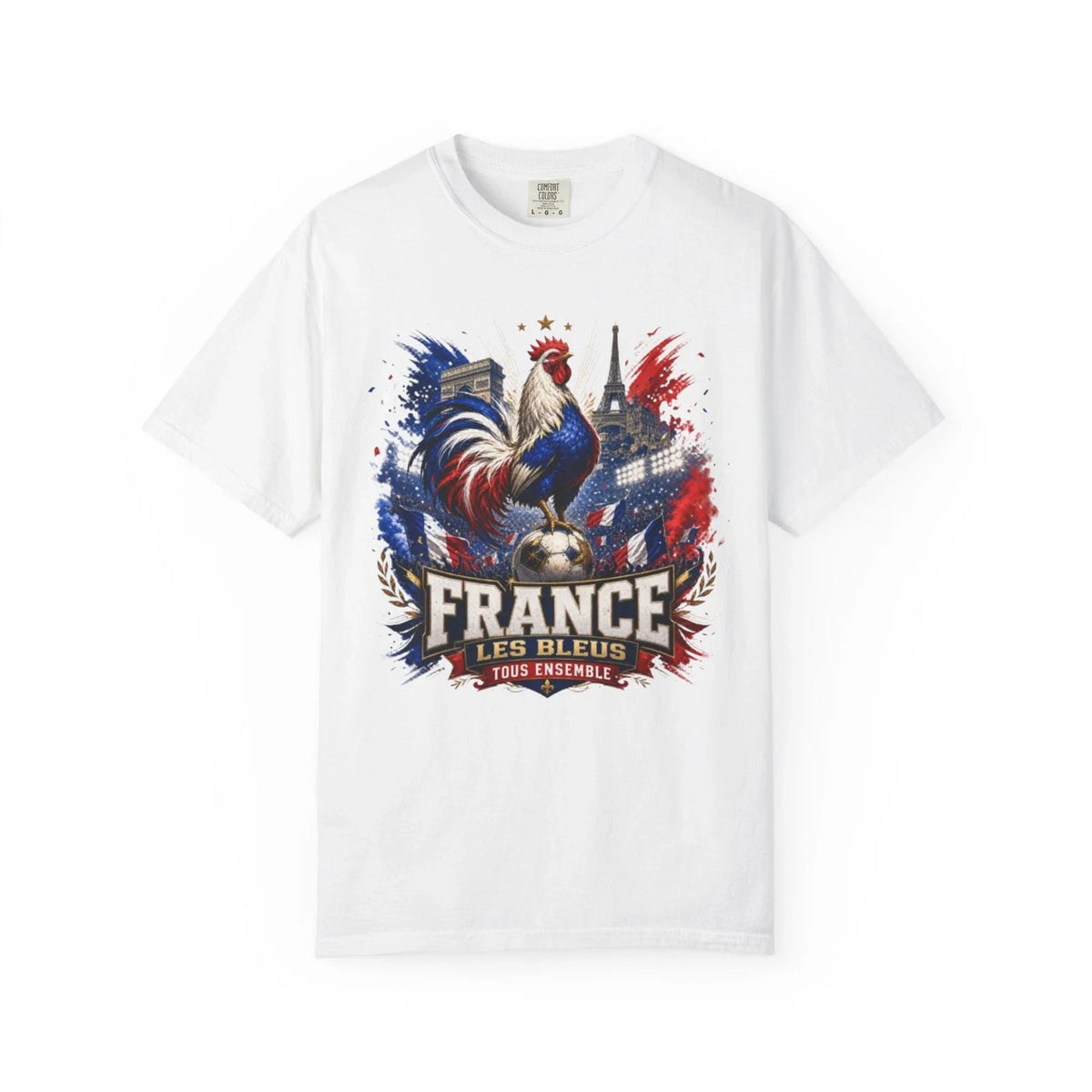 France Les Bleus Rooster Soccer | Eiffel Tower, Tricolor Unisex
