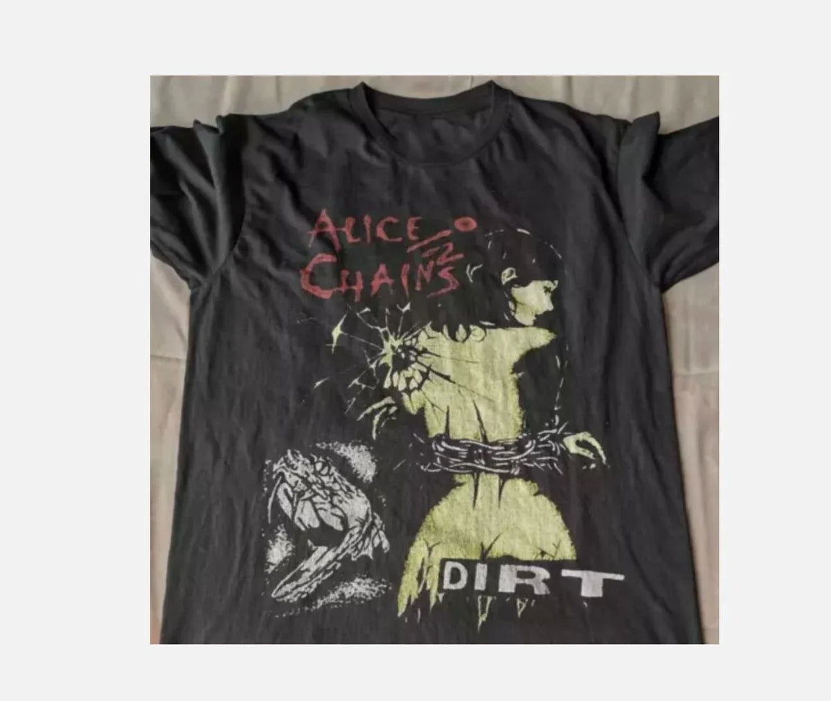 Alice In Chains Dirt Album Tour Cotton T Shirt S-5XL Short Sleeve Men Unisex