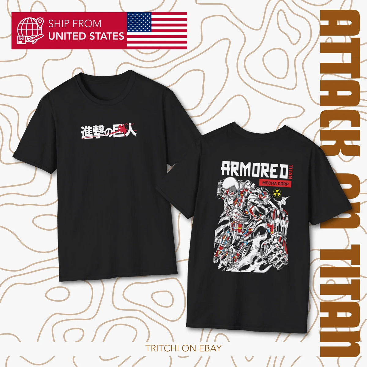 Armored Titan Form Shingeki no Kyojin Anime Tee Unisex
