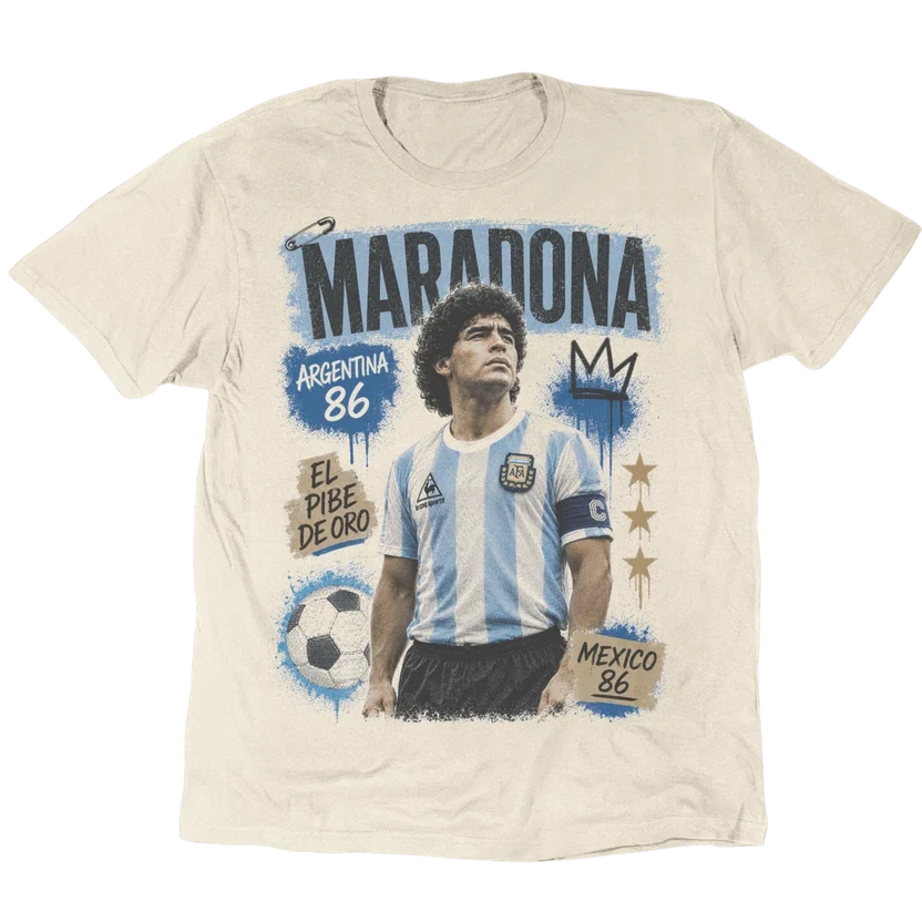 Vintage Maradona Mexico 86 Unisex Tee S-5XL Unisex