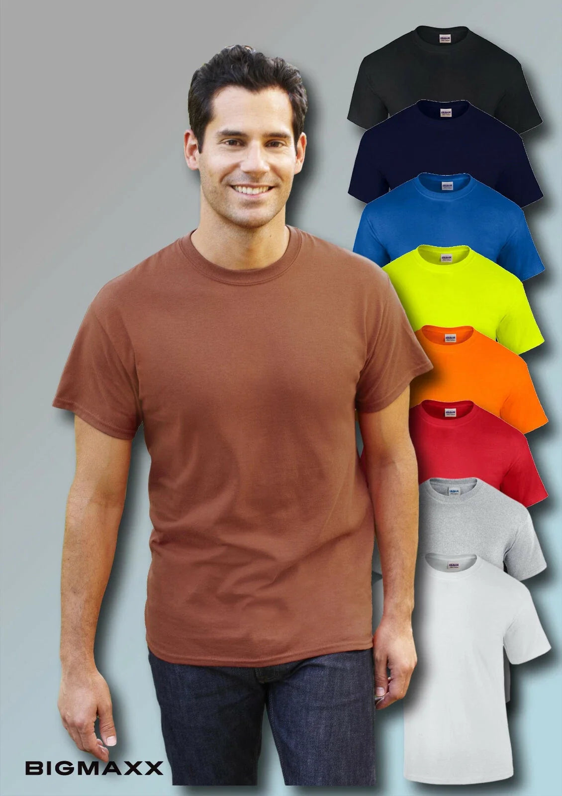 Gildan Ultra Cotton Crew Neck Classic 20 Colours Size M to 5XL Gildan Shirt Unisex