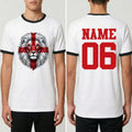 Personalised England 2026 Lion Ringer St George Football Tournament Top Unisex