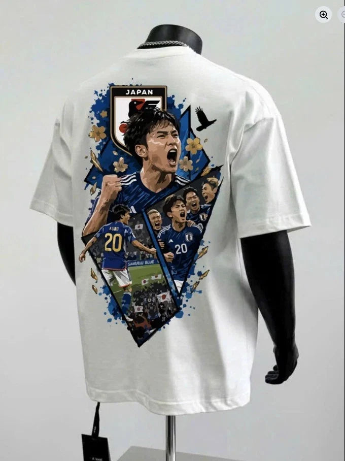 Takefusa Kubo Japan Soccer Graphic Football Fan Unisex Tee Unisex