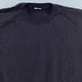 Vintage 90s Spalding Blank Black Mens Small Crewneck 100% Cotton Tee Unisex