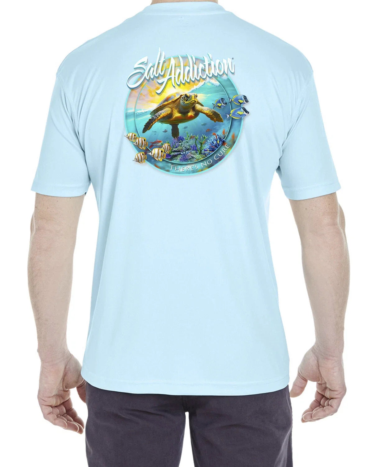 Salt Addiction t Shirt Short Sleeve MicroFiber Turtle 30 Unisex
