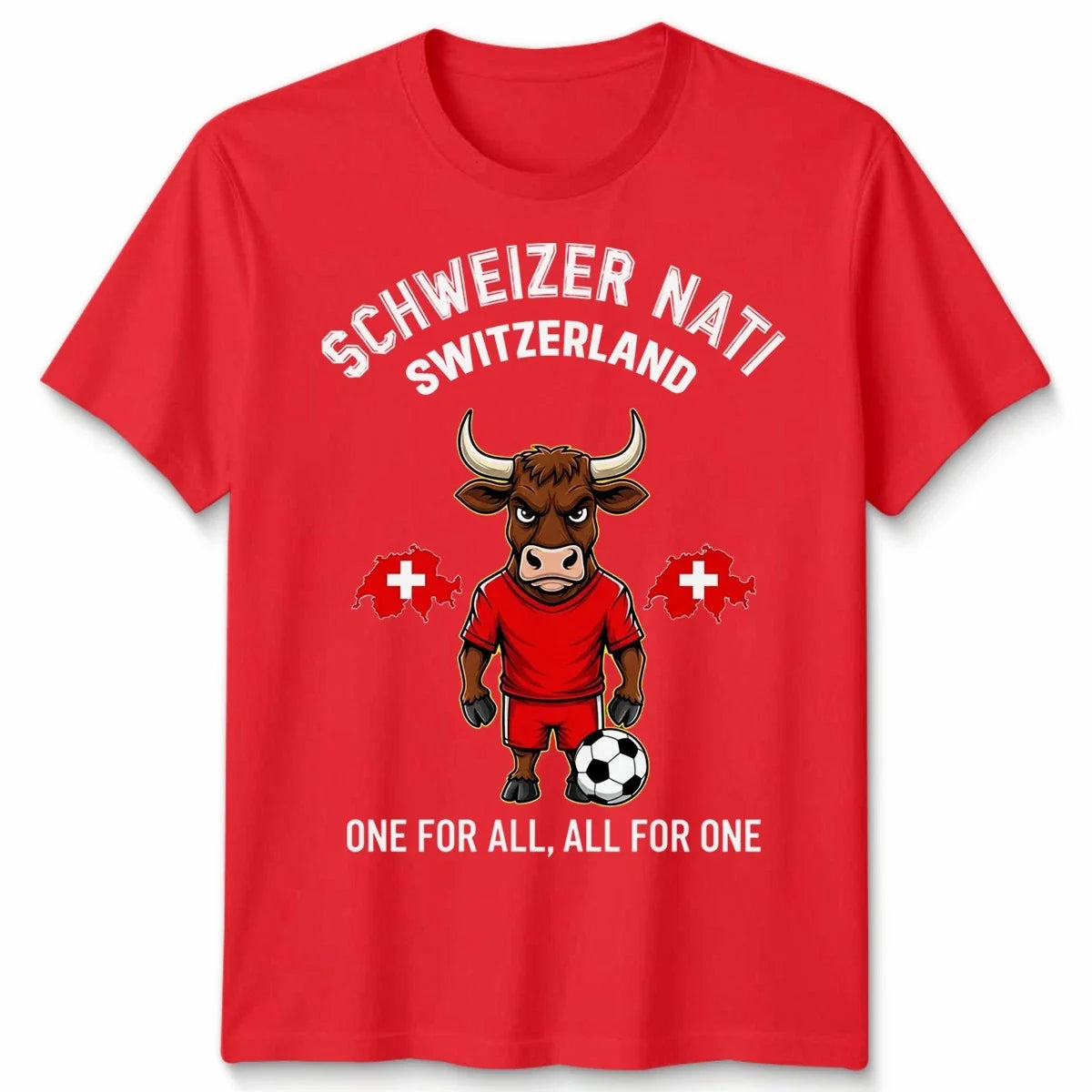 Switzerland Unisex Football T Shirt Country Pride Soccer Fans Mens Womens Tee Unisex