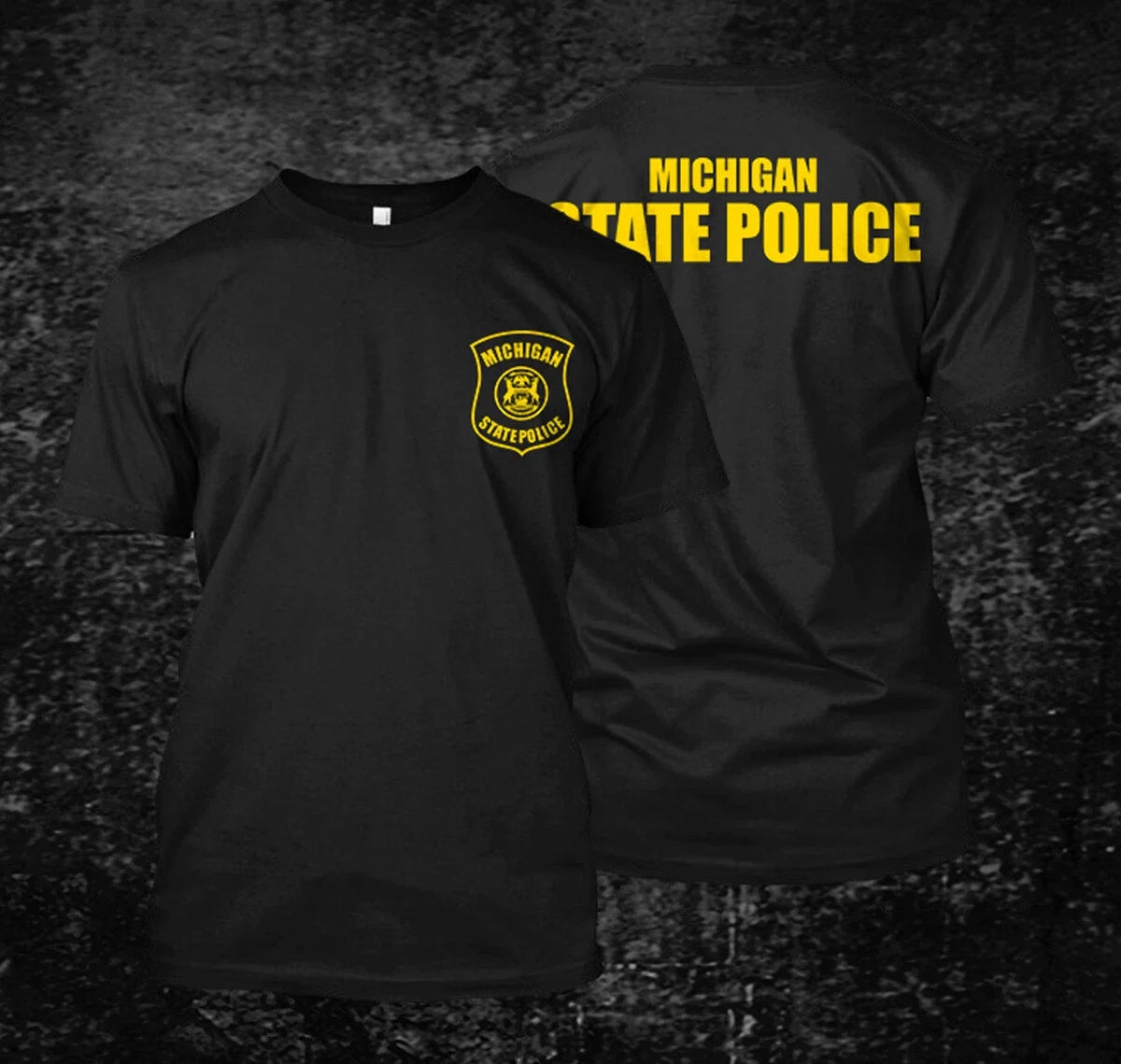 michigan state police - Custom front and back tee Unisex