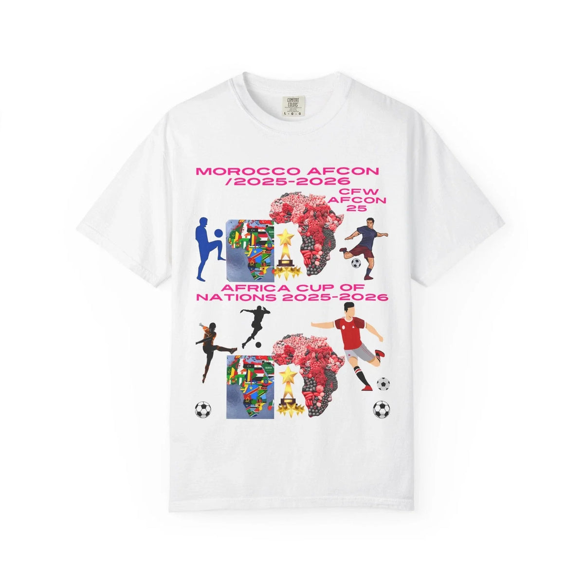 Morroco Africa Cup Of Nations, Afcon 25 , Unisex , African Soccer Tee. Unisex