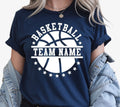 Personalised Basketball Shirt Custom Team Name Sports Gift Birthday Tee Xmas Top Unisex