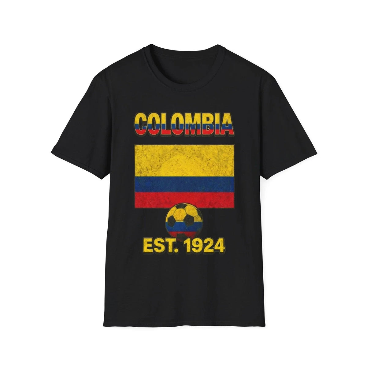 Colombia Flag Futbol Soccer | Nations Heritage Collection | Vintage Unisex