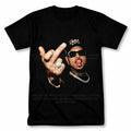 Chris Brown Middle Finger Graphic T Shirt Vintage Style Fan Tee Unisex