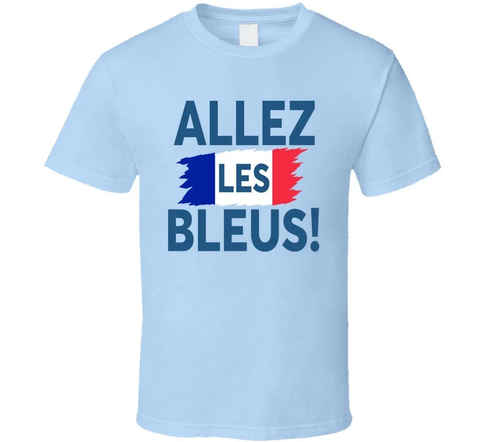 Allez Les Bleus France Soccer Football Fan T Shirt Unisex