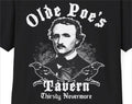 Olde Poe's Tavern Gothic Edgar Allan Poe Speakeasy Tee Unisex