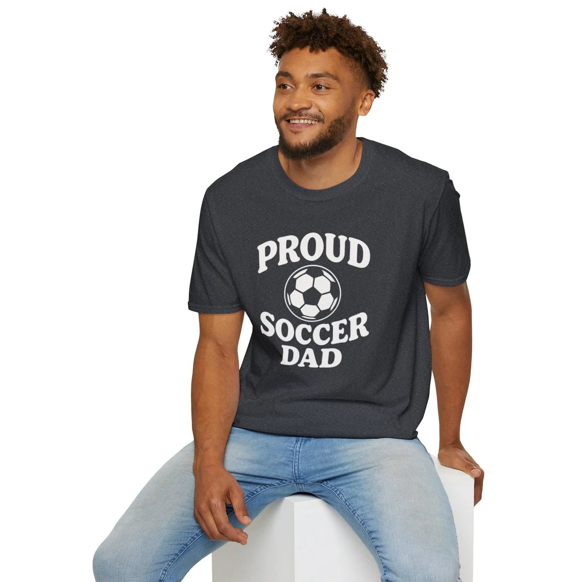 Proud Soccer Dad , Unisex Tee for Dads, Soccer Gifts, Father’s Day Unisex
