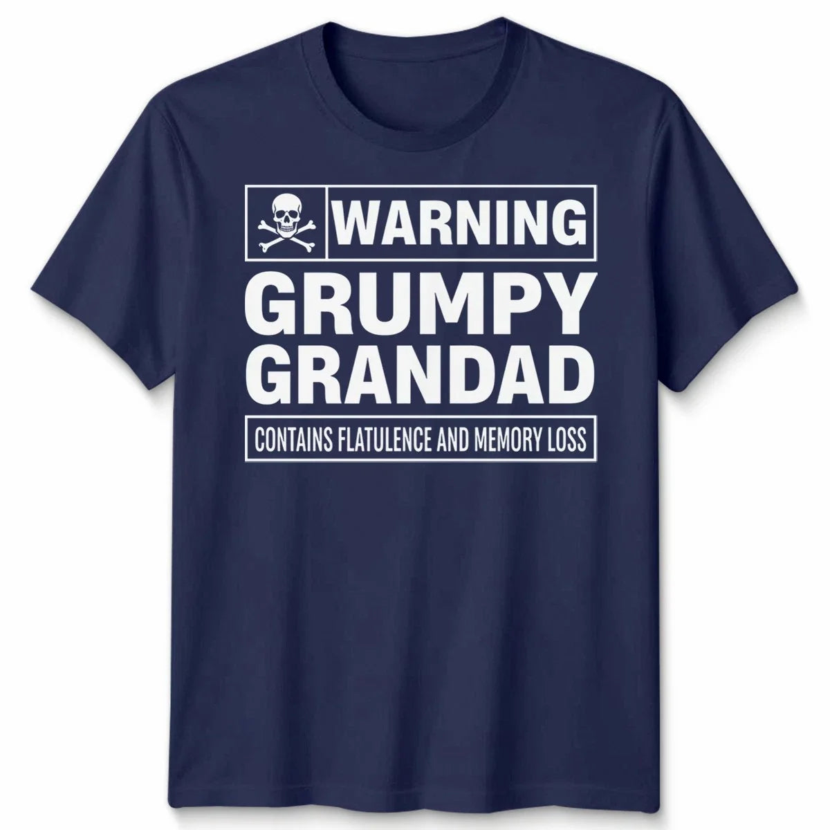 Warning Grumpy Grandad Unisex T Shirt Funny Gift Xmas Present Fathers Day Tee Unisex
