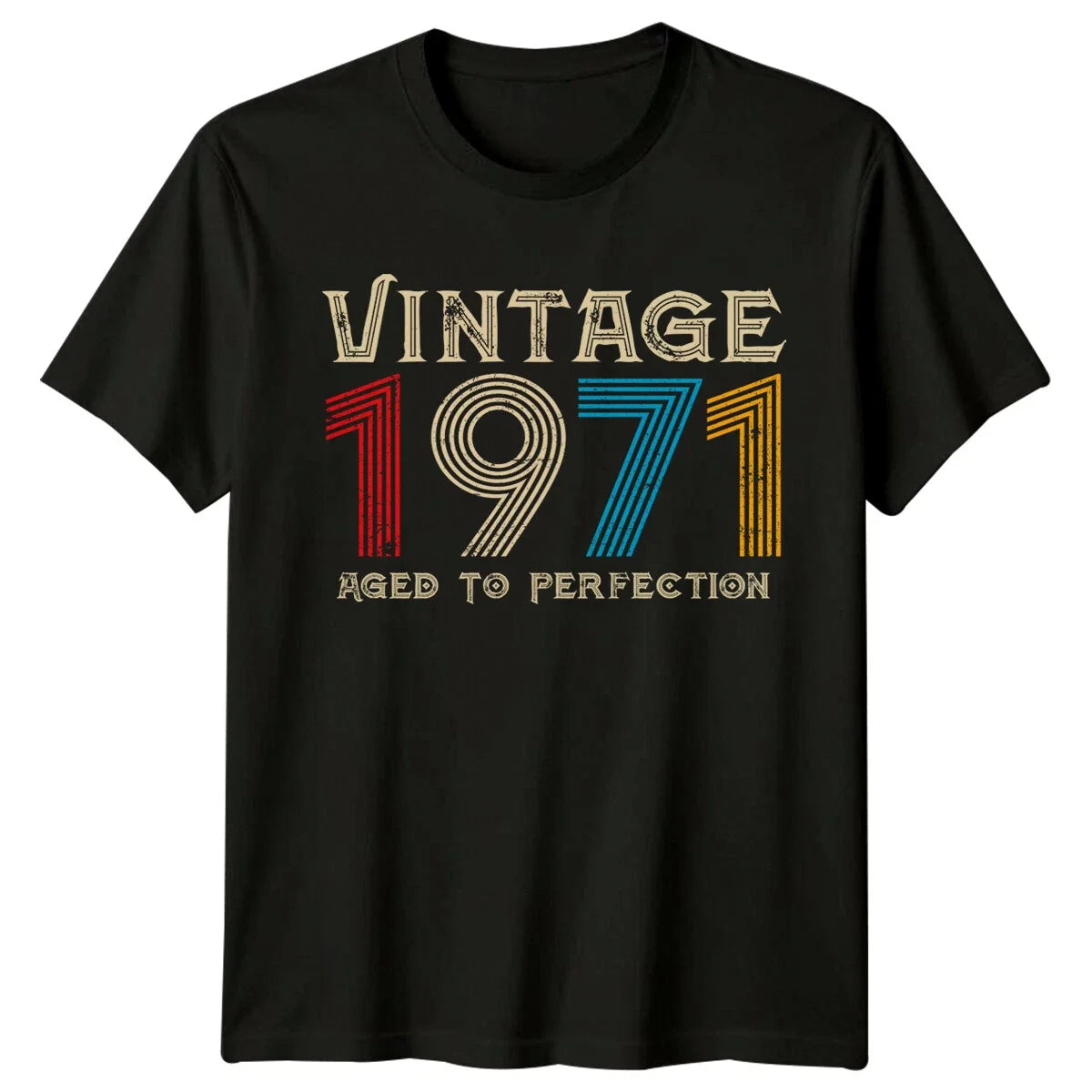 Vintage 1971 Mens Aged To Perfection 55th Birthday Gift Unisex