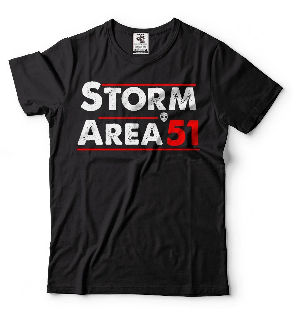 Area 51 They Cant Stop Us All Storm Area 51 Alien UFO T shirt Unisex