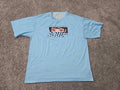 Simple and Happy Soul T Shirt Mens L Blue Short Sleeve Manga Inspired Anime Unisex