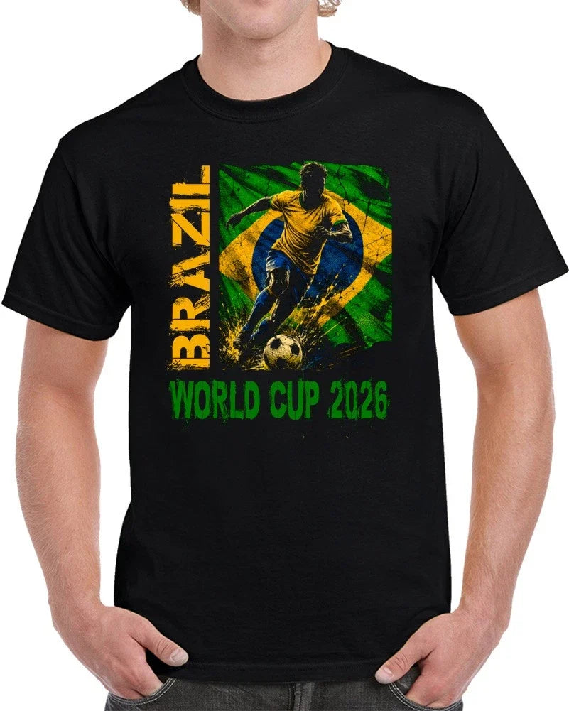 Brazil World Cup 2026 Soccer gift Brasilio Futebol Football T Shirt Unisex