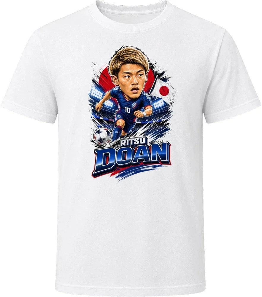 Ritsu Doan, Japan Caricature Soccer 2026 T Shirt Unisex