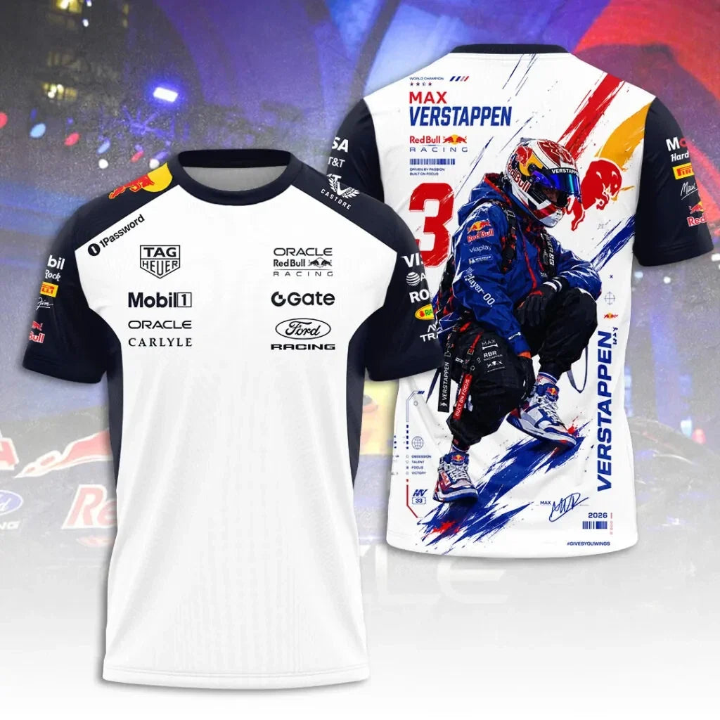 Racing x Max Verstappen 3D Apparel Tshirt Unisex