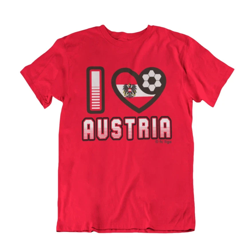 I LOVE AUSTRIA Football World Cup 2026, Adults Kids Or Baby, World Cup Unisex