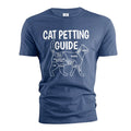 Funny cat petting guide T-shirt cat owner gifts cat mom cat dad funny shirts