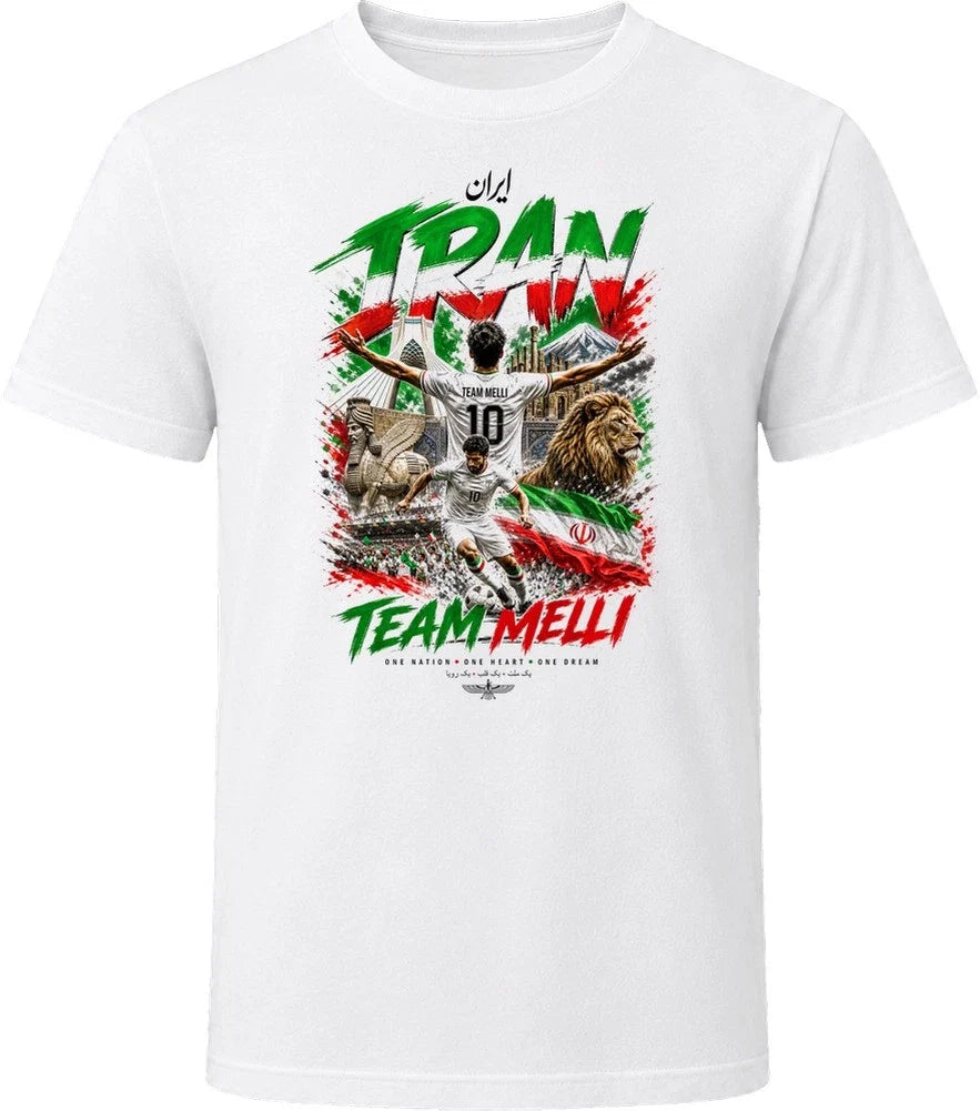 Iran Team Melli Soccer Football 2026 National Pride T Shirt Unisex