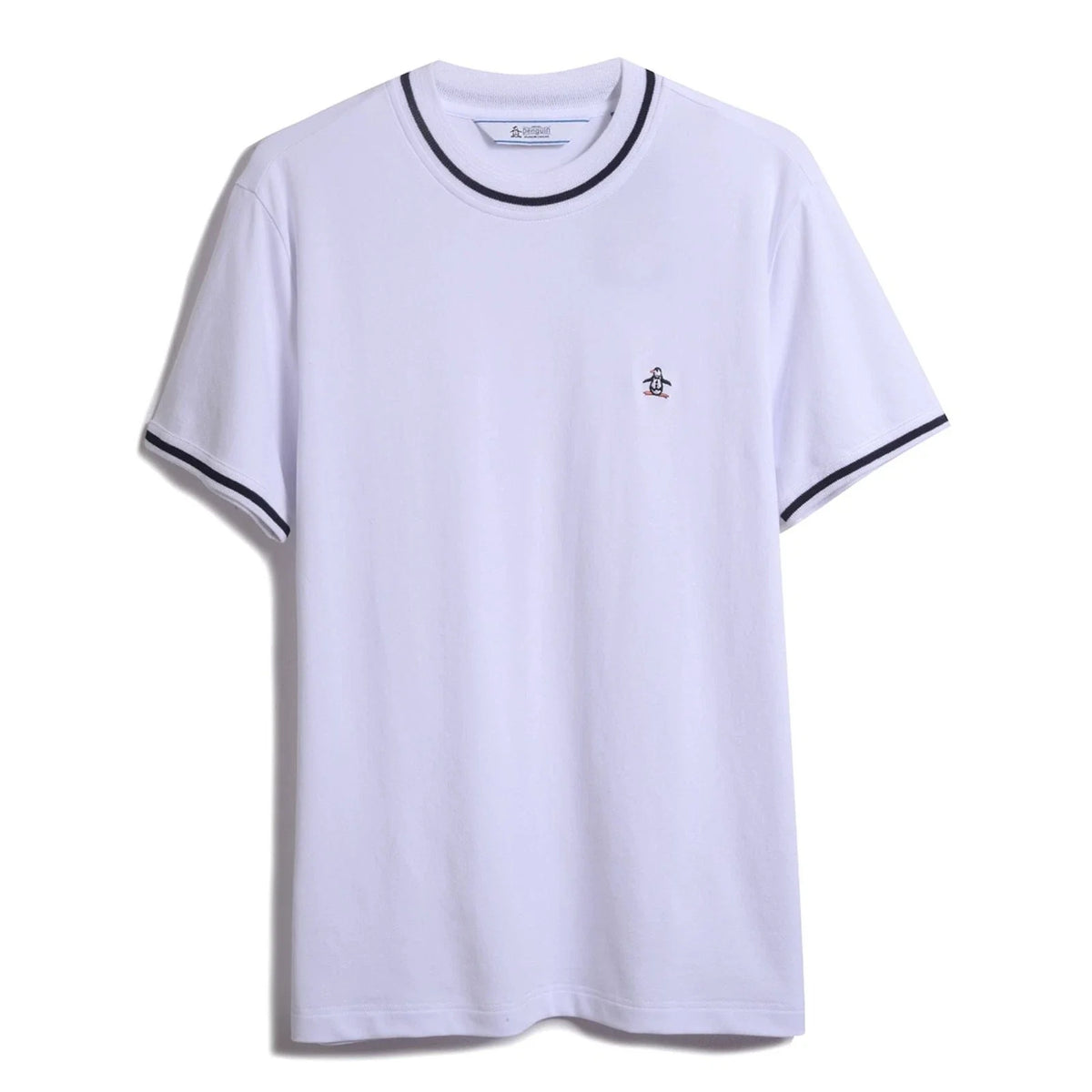 Original Penguin Crew Neck Short Sleeve Ribbed Collar Pique T Shirt Unisex