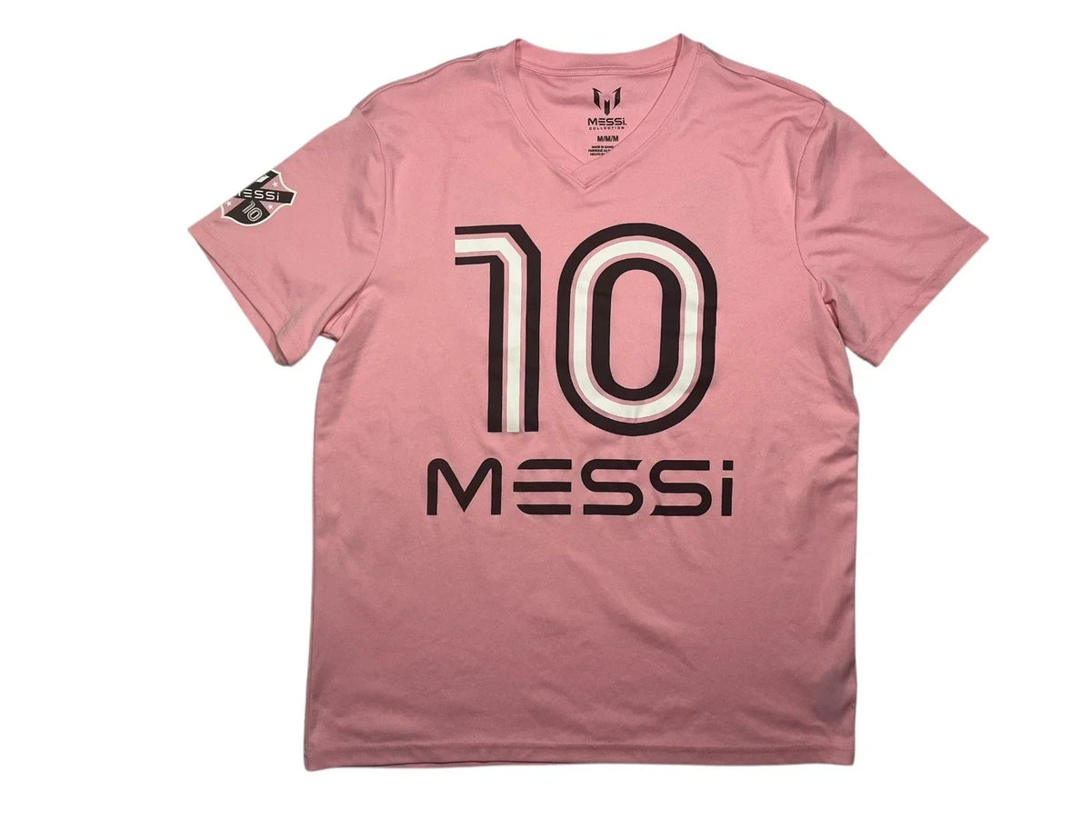 MESSI COLLECTION Pink #10 SOCCER Football Fan Gym Running Miami Men's M Unisex