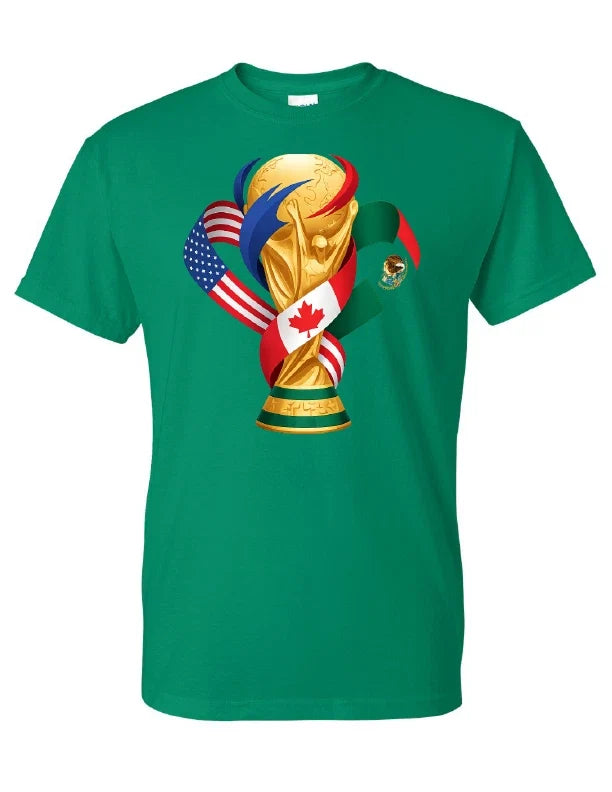 FIFA 2026 tee World Cup Soccer Graphic Tee USA Football Fan Green tee Unisex