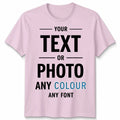 Personalised Unisex T Shirt Custom Your Image Or Text Activewear Sports Tee Unisex