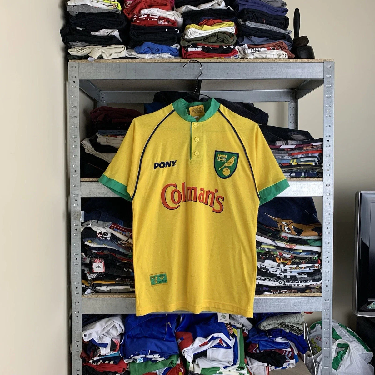 Rare! #10 Norwich City Pony Vintage Soccer Jersey 1997 Unisex
