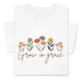 Grow in Grace Shirt, Retro Faith Tee, Christian Gift for Women & Teens Unisex