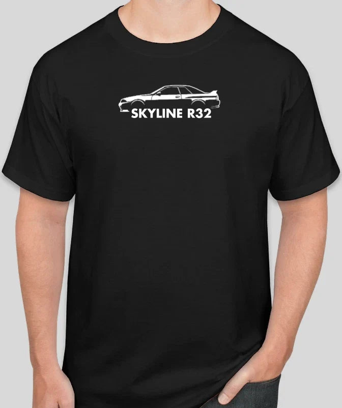 Simple SKYLINE R32 T Shirt Tee Sport Racing Gift Dad RACE TRACK Unisex
