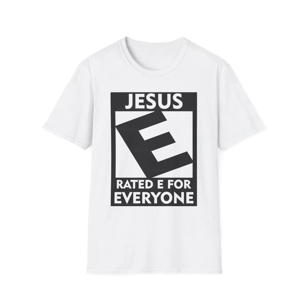 Christian Graphic Tee, Jesus Rated E For Everyone Shirt, Religious Unisex Top Unisex