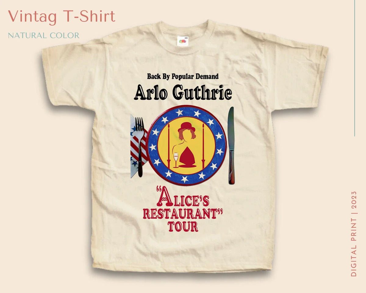 Alice's restaurant Vintage T Shirt for Men NATURAL S-5XL Unisex