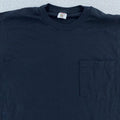 Vintage Blank Black Fruit of the Loom Pocket Mens Medium Golden Blend Unisex