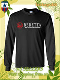 New Tee Shirt BERETTA Firearms Logo Men's Long Sleeve American Tee Shirt Unisex