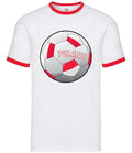 Country Football Poland - Mens Ringer - Polish Team Fan Soccer Footie Unisex