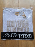 Leeds United Kappa Size S 100 Years Fan Football Shirt Soccer Gold BNWT Unisex