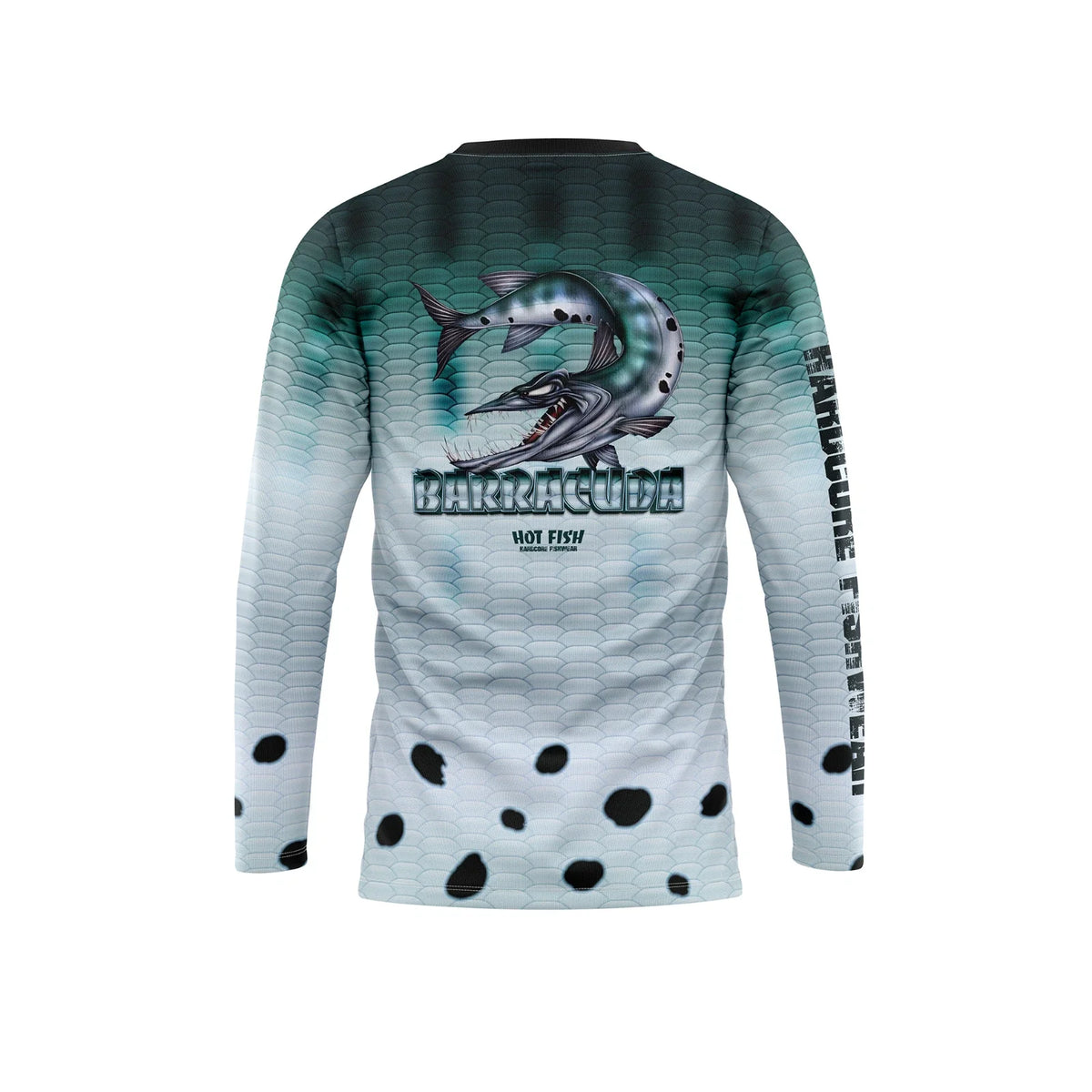 BARRACUDA HOT FISH - Men’s Long Sleeve Fishing Shirt – UPF Protection Unisex
