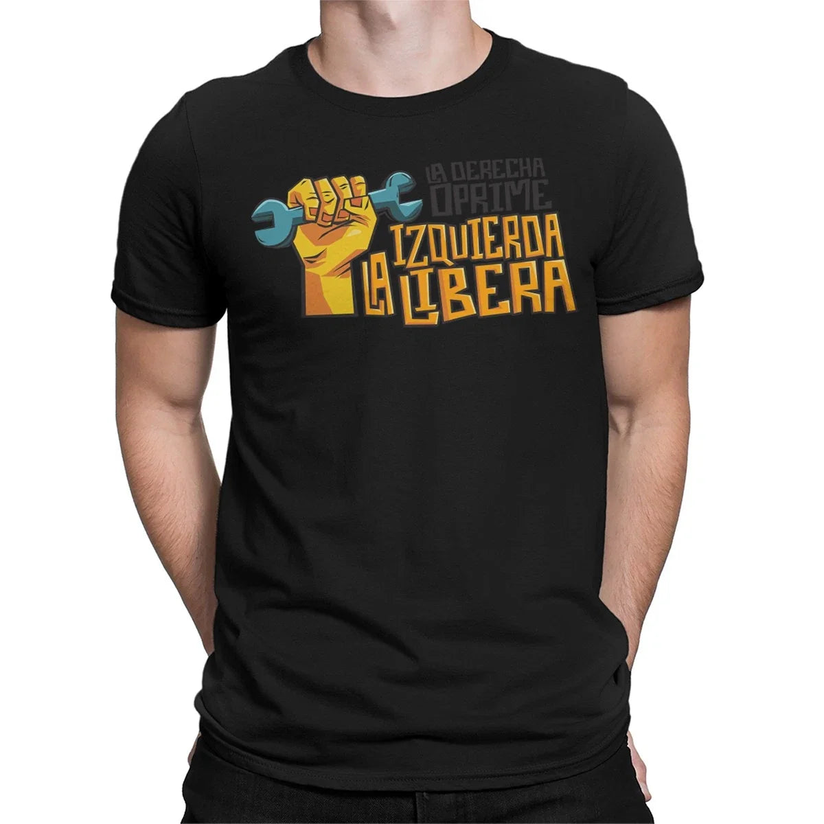 La Derecha Oprime La Izquierda Libera Spanish Mens Womens s Tee Top Unisex