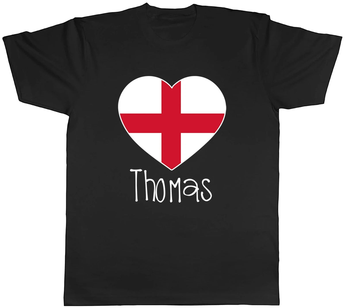 Personalised Love England Football Fan Supporter Mens Tee Gift Top Unisex